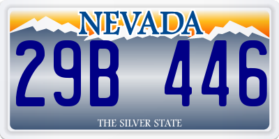 NV license plate 29B446