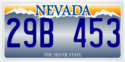 NV license plate 29B453