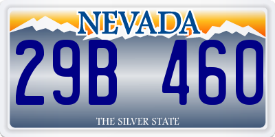 NV license plate 29B460