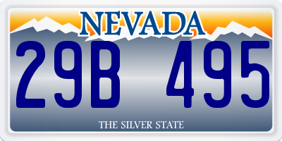 NV license plate 29B495