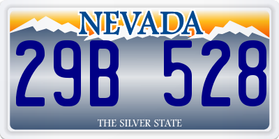 NV license plate 29B528