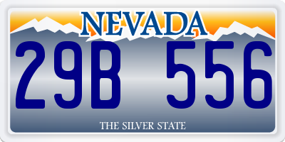 NV license plate 29B556