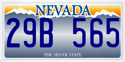 NV license plate 29B565