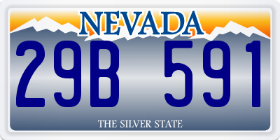 NV license plate 29B591
