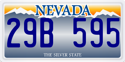 NV license plate 29B595