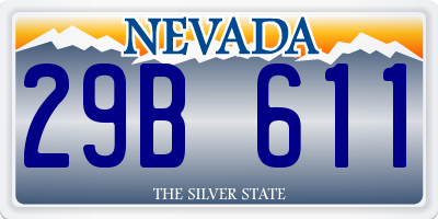 NV license plate 29B611