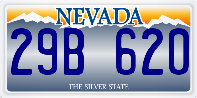 NV license plate 29B620