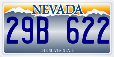 NV license plate 29B622
