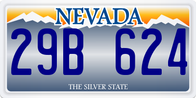 NV license plate 29B624