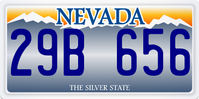 NV license plate 29B656