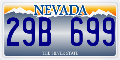 NV license plate 29B699