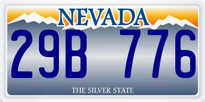 NV license plate 29B776