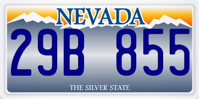 NV license plate 29B855