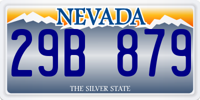 NV license plate 29B879