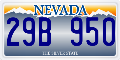 NV license plate 29B950