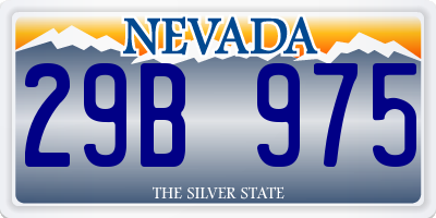 NV license plate 29B975