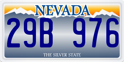 NV license plate 29B976