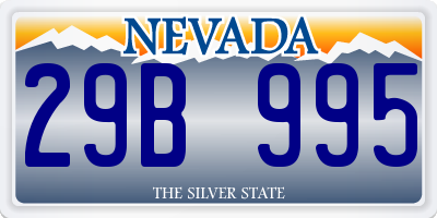 NV license plate 29B995