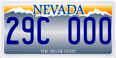 NV license plate 29C000