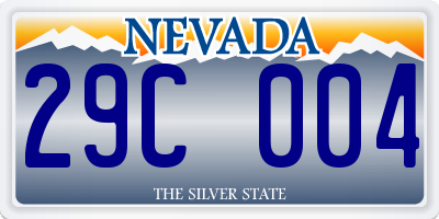 NV license plate 29C004