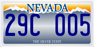 NV license plate 29C005