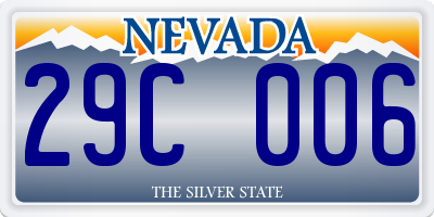 NV license plate 29C006