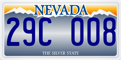 NV license plate 29C008