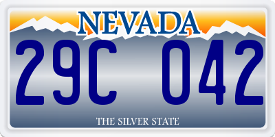 NV license plate 29C042