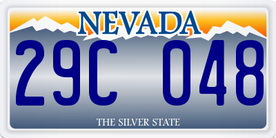 NV license plate 29C048