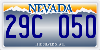 NV license plate 29C050