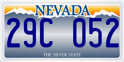 NV license plate 29C052