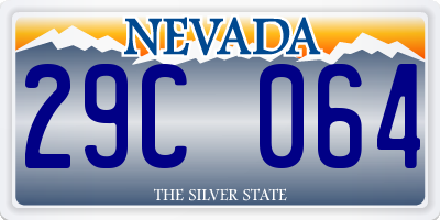 NV license plate 29C064