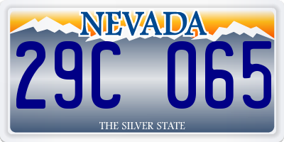 NV license plate 29C065