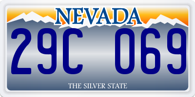 NV license plate 29C069