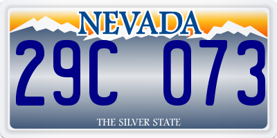 NV license plate 29C073