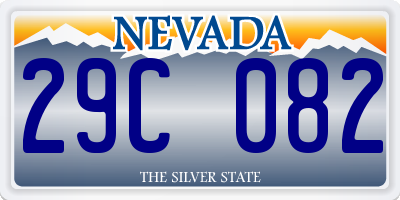 NV license plate 29C082