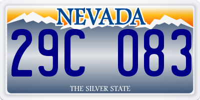 NV license plate 29C083