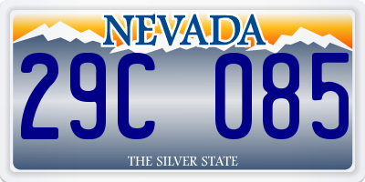 NV license plate 29C085