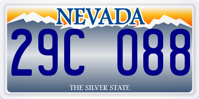 NV license plate 29C088