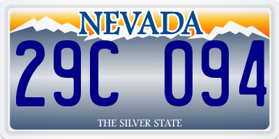 NV license plate 29C094