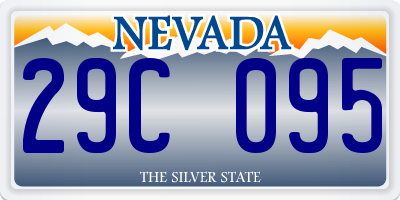 NV license plate 29C095