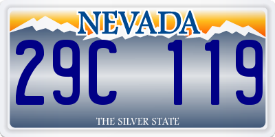 NV license plate 29C119