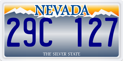 NV license plate 29C127