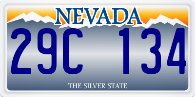 NV license plate 29C134
