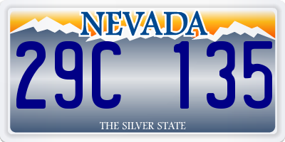 NV license plate 29C135