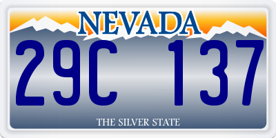 NV license plate 29C137