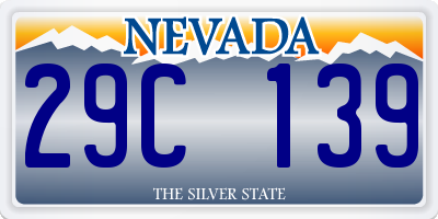 NV license plate 29C139