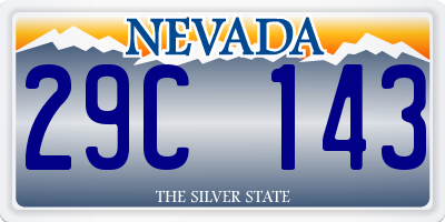 NV license plate 29C143