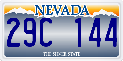 NV license plate 29C144