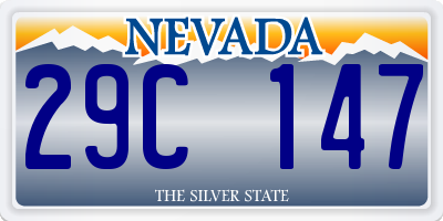 NV license plate 29C147